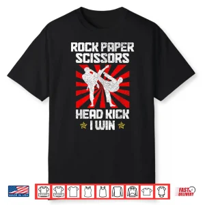 Rock Paper Scissors Martial Arts Taekwondo Karate Mma Humor Shirt