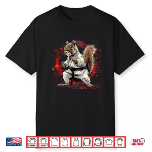 Squirrel Design Mma Judo Karate Kickboxing Jiu Jitsu Shirt