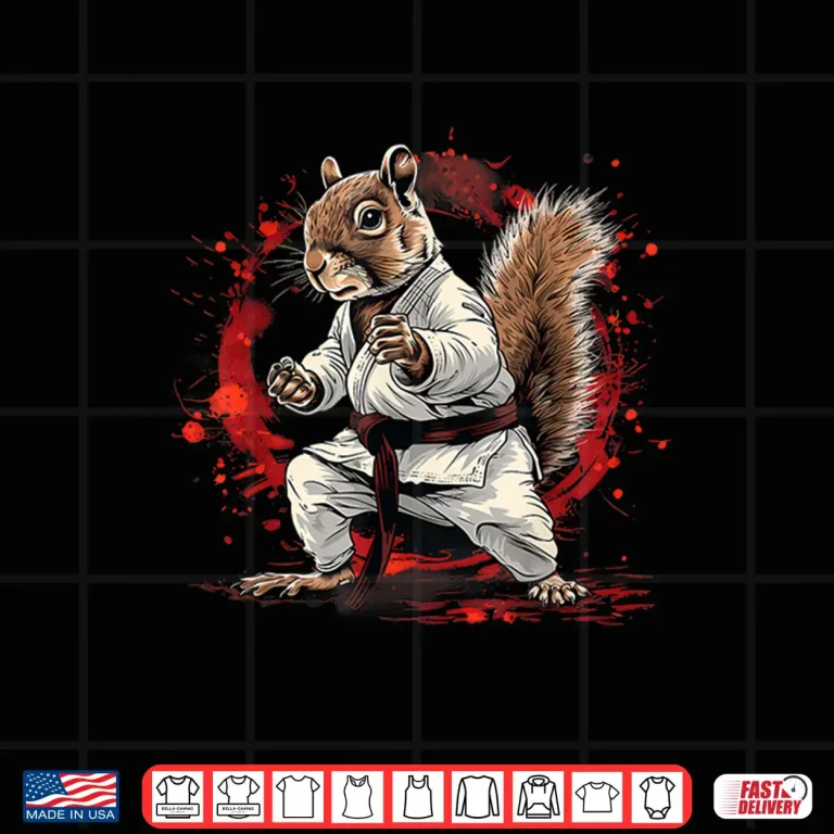 Design Squirrel Design MMA Judo Karate Kickboxing Jiu Jitsu Shirt