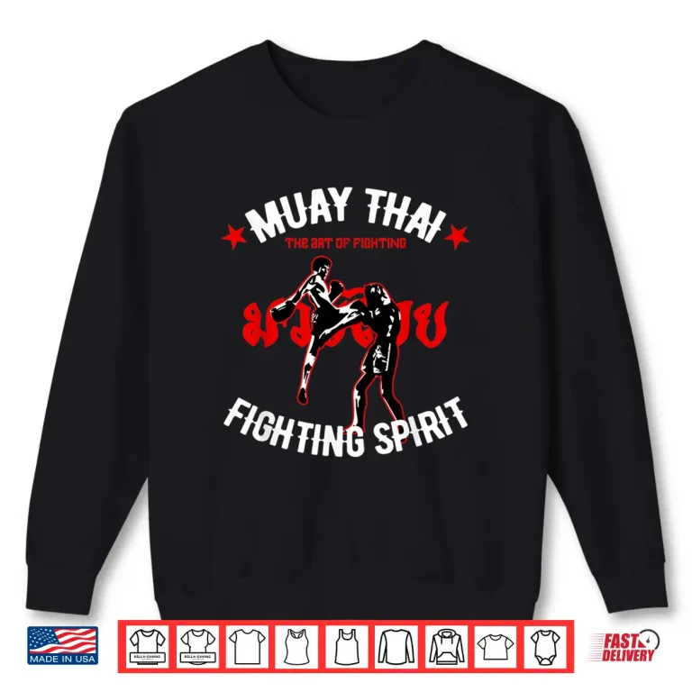 Sweatshirt Art Of Fighting Kickboxing Muay Thai Retro MMA Gym Shirt