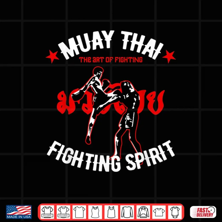 Design Art Of Fighting Kickboxing Muay Thai Retro MMA Gym Shirt