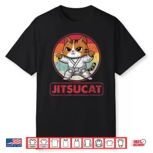 Cat Lover Kitten Jiu Jitsu Bjj Martial Arts Mma Shirt