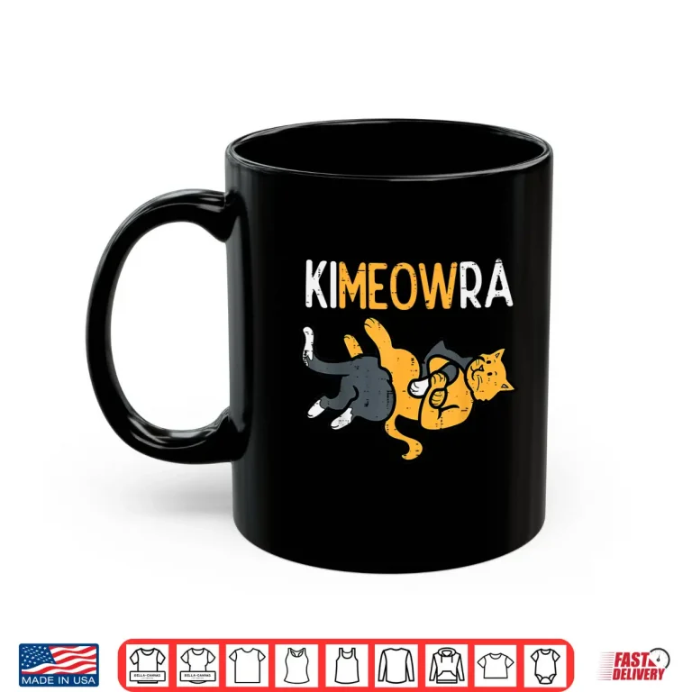 Mug Cats Funny Martial Arts Kimeowra BJJ MMA Humor Funny Shirt