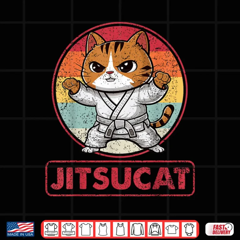 Design Cat Lover Kitten Jiu Jitsu BJJ Martial Arts MMA Shirt