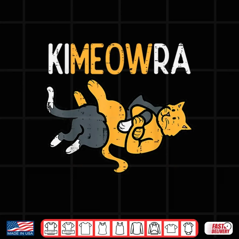 Design Cats Funny Martial Arts Kimeowra BJJ MMA Humor Funny Shirt