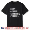 Eat Sleep Punching Repeat Boxing Hit Vintage Gift Shirt