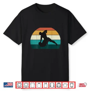 Fighters Vintage Sunset Mma Grappling Cage Fighting Retro Shirt