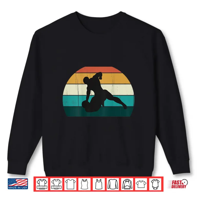 Sweatshirt Fighters Vintage Sunset MMA Grappling Cage Fighting Retro Shirt