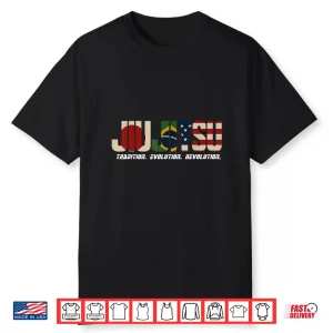 Flag Design Japan Brazil Usa Jiujitsu Mma Inspired Art Shirt