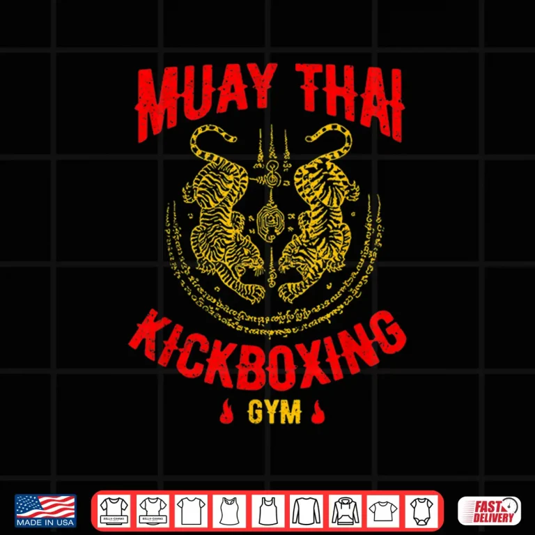 Design Gym Training Gift Tiger Muay Thai Kickboxing MMA Shirt