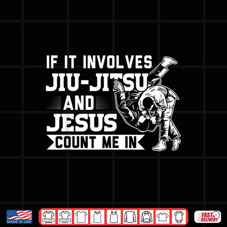 Design Jiu Jitsu And Jesus Count Me In BJJ Professional Gift Shirt