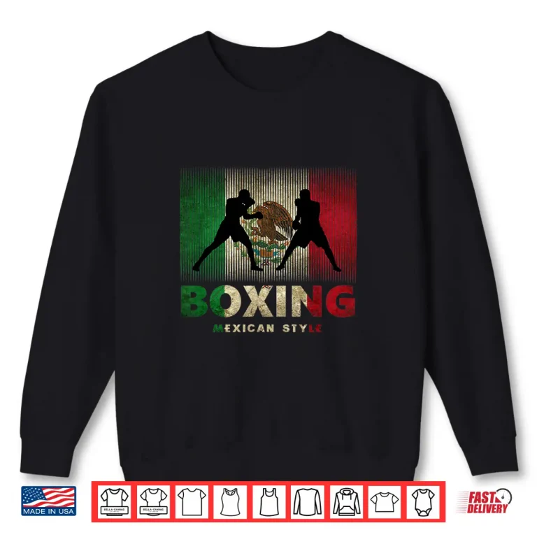 Sweatshirt Professional Athletic Boxing Mexican Graphic Retro Vintage Shirt