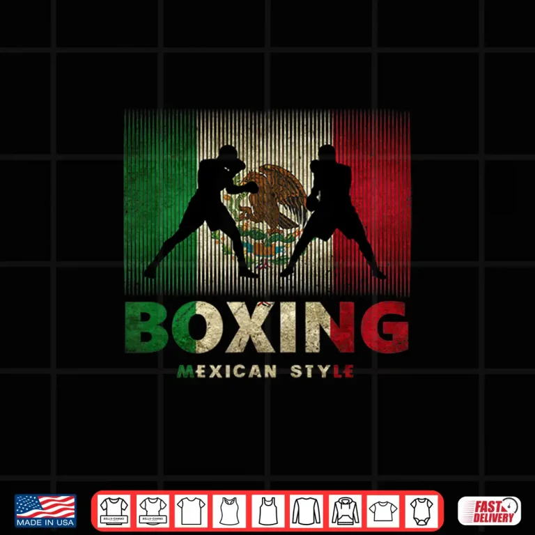 Design Professional Athletic Boxing Mexican Graphic Retro Vintage Shirt