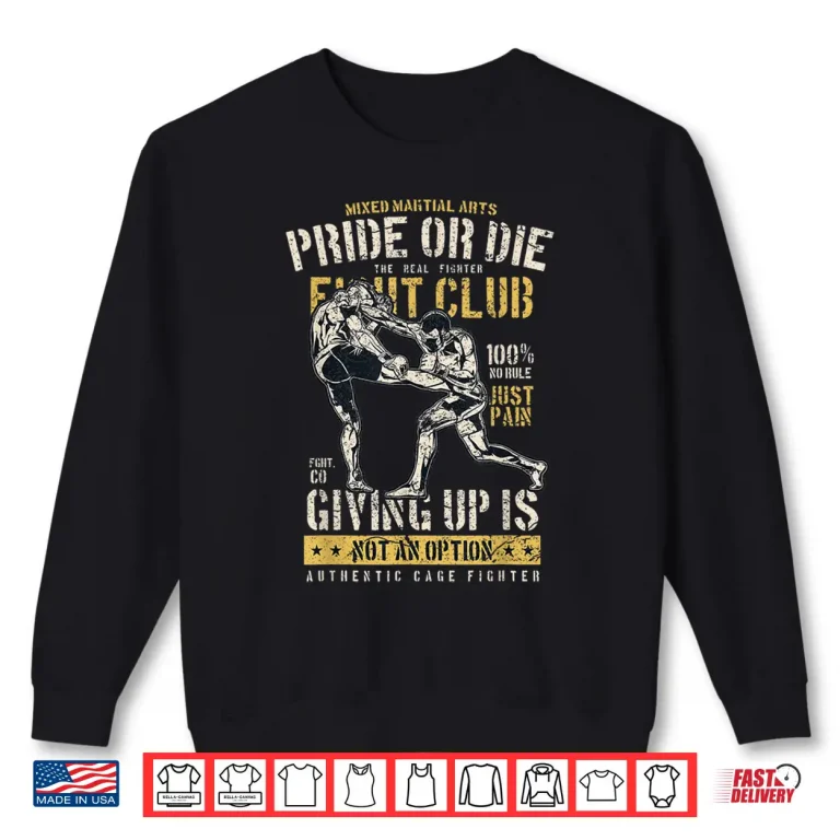 Sweatshirt Professional Athletic MMA Mixed Martial Arts Retro Distressed Shirt