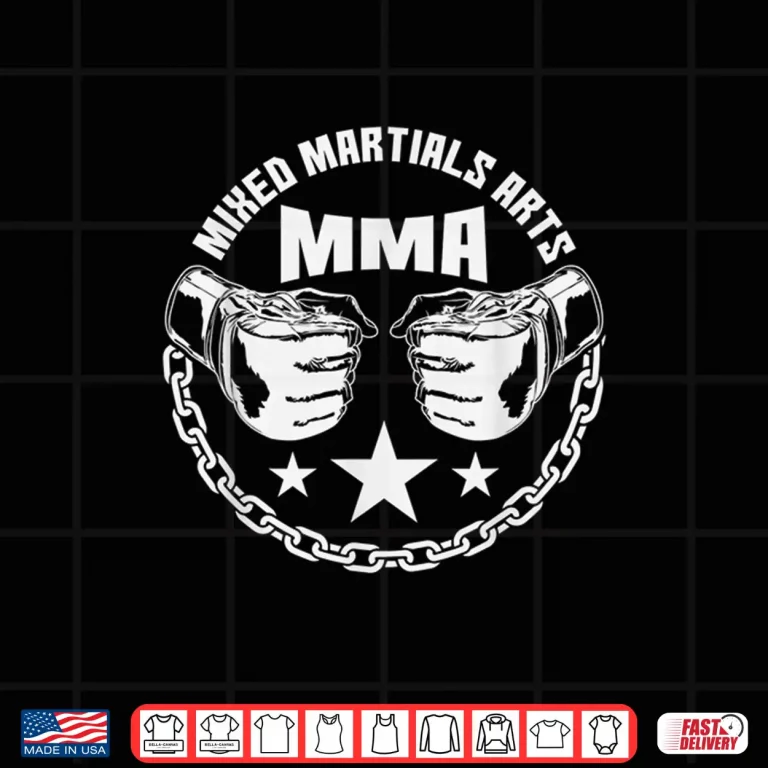Design Professional Minimalist MMA Mixed Martial Arts Modern Graphic Shirt