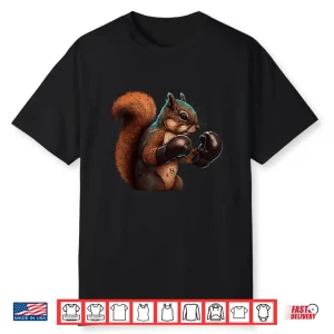 Squirrel Boxer Gloves Boxing Kickboxing Mma Kickboxer Shirt