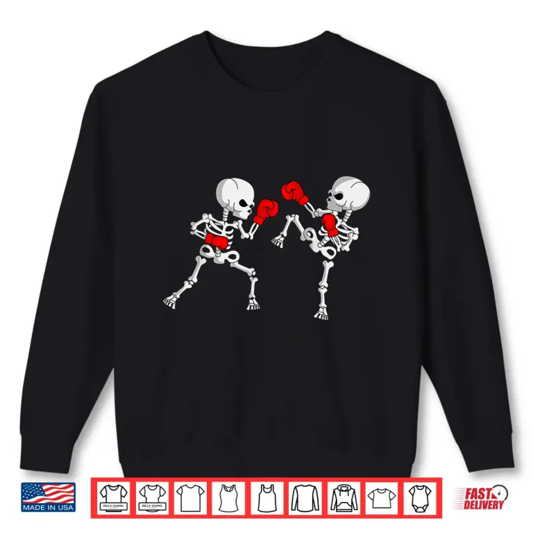 Skeleton Kickboxer Kickboxing Boxing Mma Professional Graphic Shirt 2 Sweatshirt Skeleton Kickboxer Kickboxing Boxing MMA Professional Graphic Shirt