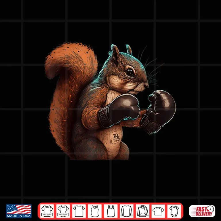 Design Squirrel Boxer Gloves Boxing Kickboxing MMA Kickboxer Shirt