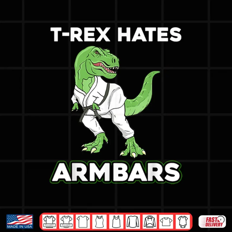 Design T Rex Design BJJ Jiu Jitsu MMA Professional Graphic Shirt