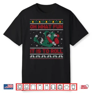 Ugly Christmas Sweater Jiu Jitsu Mma Holiday Humor Funny Shirt