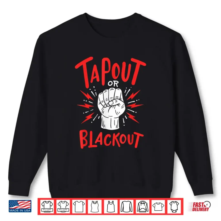 Sweatshirt Tapout Or Blackout MMA Mixed Martial Arts Professional Shirt