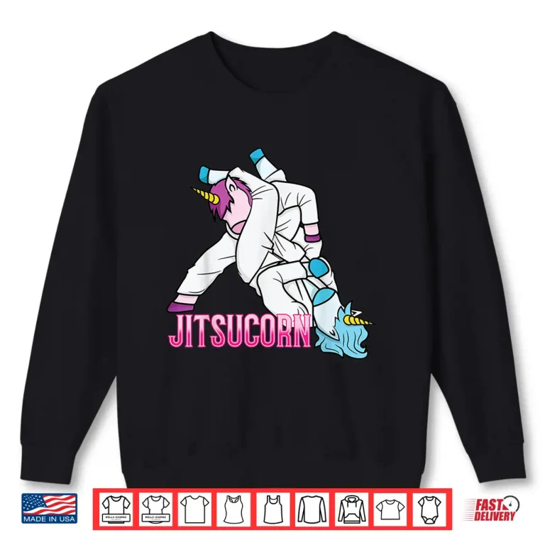 Sweatshirt Unicorn Combat BJJ MMA Jitsucorn Professional Humor Funny Shirt