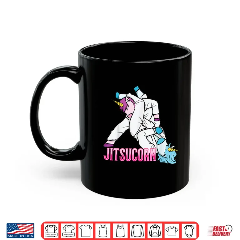 Mug Unicorn Combat BJJ MMA Jitsucorn Professional Humor Funny Shirt