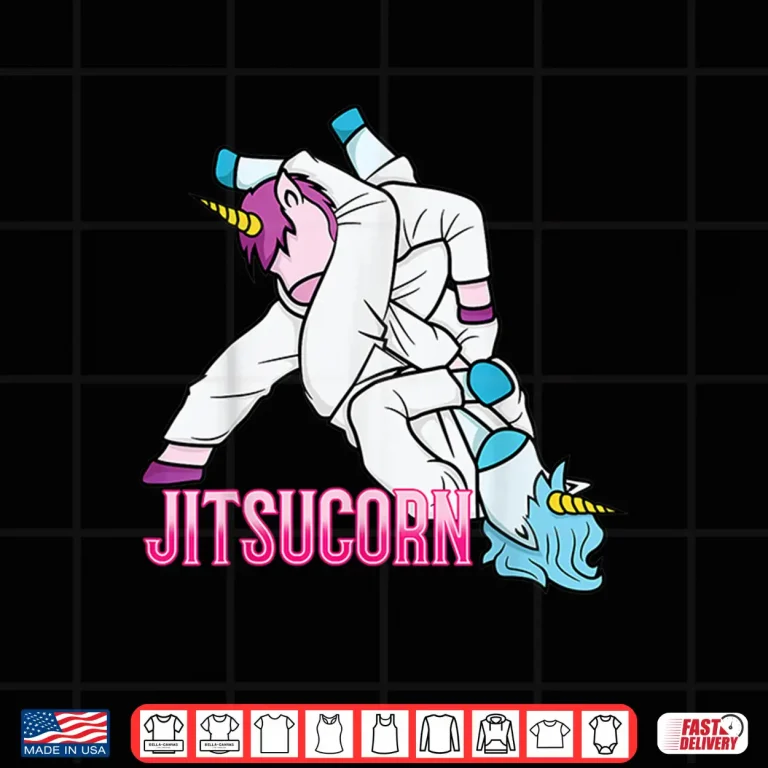 Design Unicorn Combat BJJ MMA Jitsucorn Professional Humor Funny Shirt