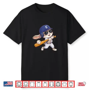 Baseball Easter Eggs Bunny Boys Kids Easter Bunny Easter Shirt