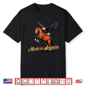 Made In America Western Horse Eagle Shirt