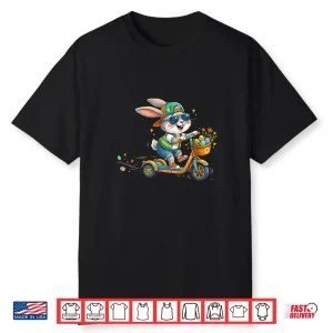 Scooter Easter Eggs Bunny Boys Kids Easter Bunny Easter Shirt