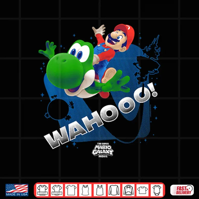 Design The Super Mario Galaxy Movie Wahoo Star Ride Journey Shirt