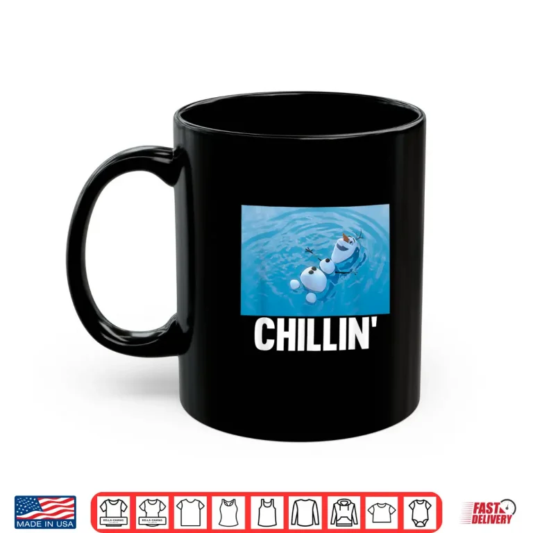 Mug Chillin Olaf Swimming Shot Disney Frozen Character Graphic Shirt