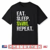 Eat Sleep Swim Repeat Swimming Swimmer Professional Christmas Shirt