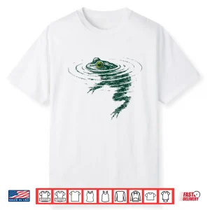 Frog Animal Graphic Swimming Professional Humor Funny Shirt