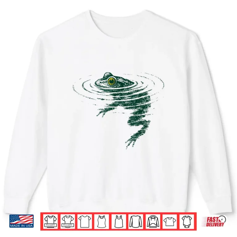 Sweatshirt Frog Animal Graphic Swimming Professional Humor Funny Shirt