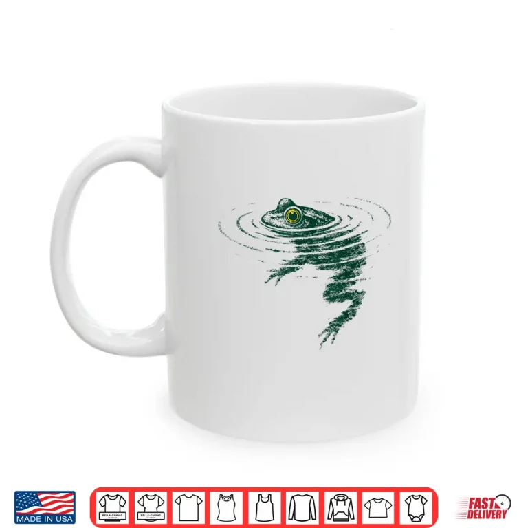 Mug Frog Animal Graphic Swimming Professional Humor Funny Shirt