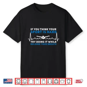 Heartbeat Swimmer Swim Team Professional Athletic Graphic Shirt