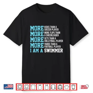 I Am A Swimmer Swim Professional Identity Statement Shirt