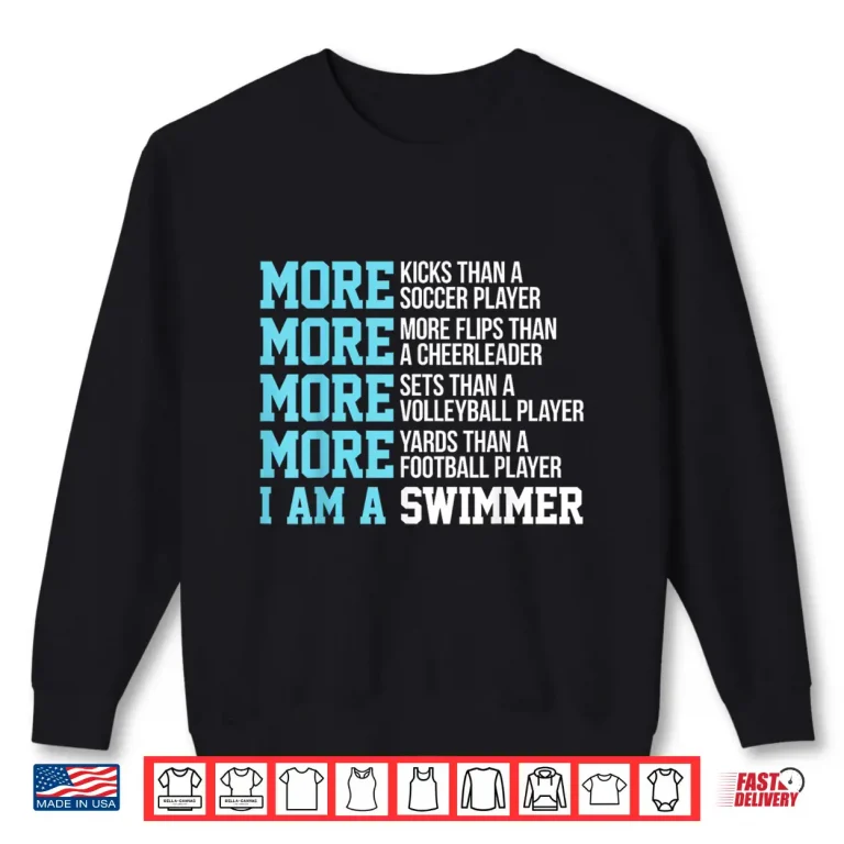 Sweatshirt I Am A Swimmer Swim Professional Identity Statement Shirt