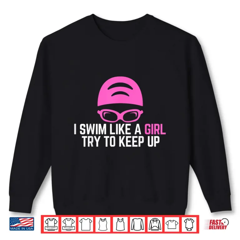 Sweatshirt I Swim Like A Professional Swimming Swimmer Humor Funny Shirt
