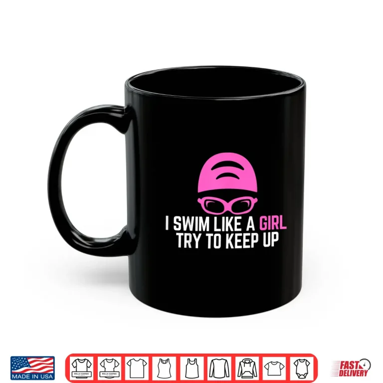 Mug I Swim Like A Professional Swimming Swimmer Humor Funny Shirt