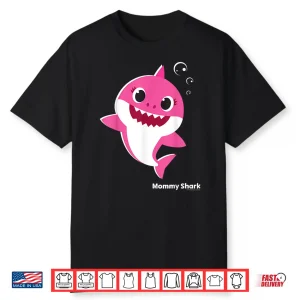 Mommy Shark Happy Swimming Swimming Professional Graphic Shirt