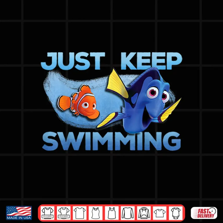 Design Just Swimming With Nemo Disney Pixar Finding Dory Movie Graphic Shirt