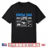 Parent Identity Swim Dad Swimming Father Identity Graphic Shirt