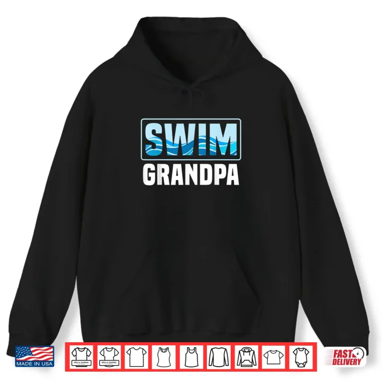 Hoodie Parent Professional Swim Grandpa Grandfather Swimming Shirt