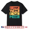 Professional Aesthetic Swimming Swimmer Retro Vintage Shirt