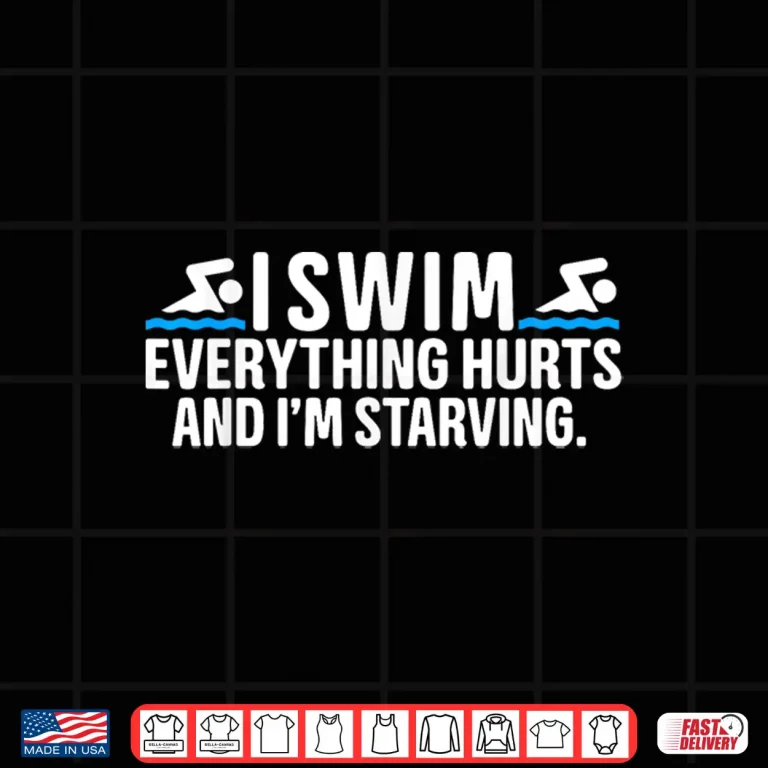 Design Professional Athletic Swimming Swimmer Modern Graphic Apparel Shirt
