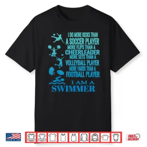 Professional Practice Swimming Swimmer Identity Humor Shirt