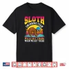 Sloth Design Swimmer Swimming Team Retro Vintage Shirt